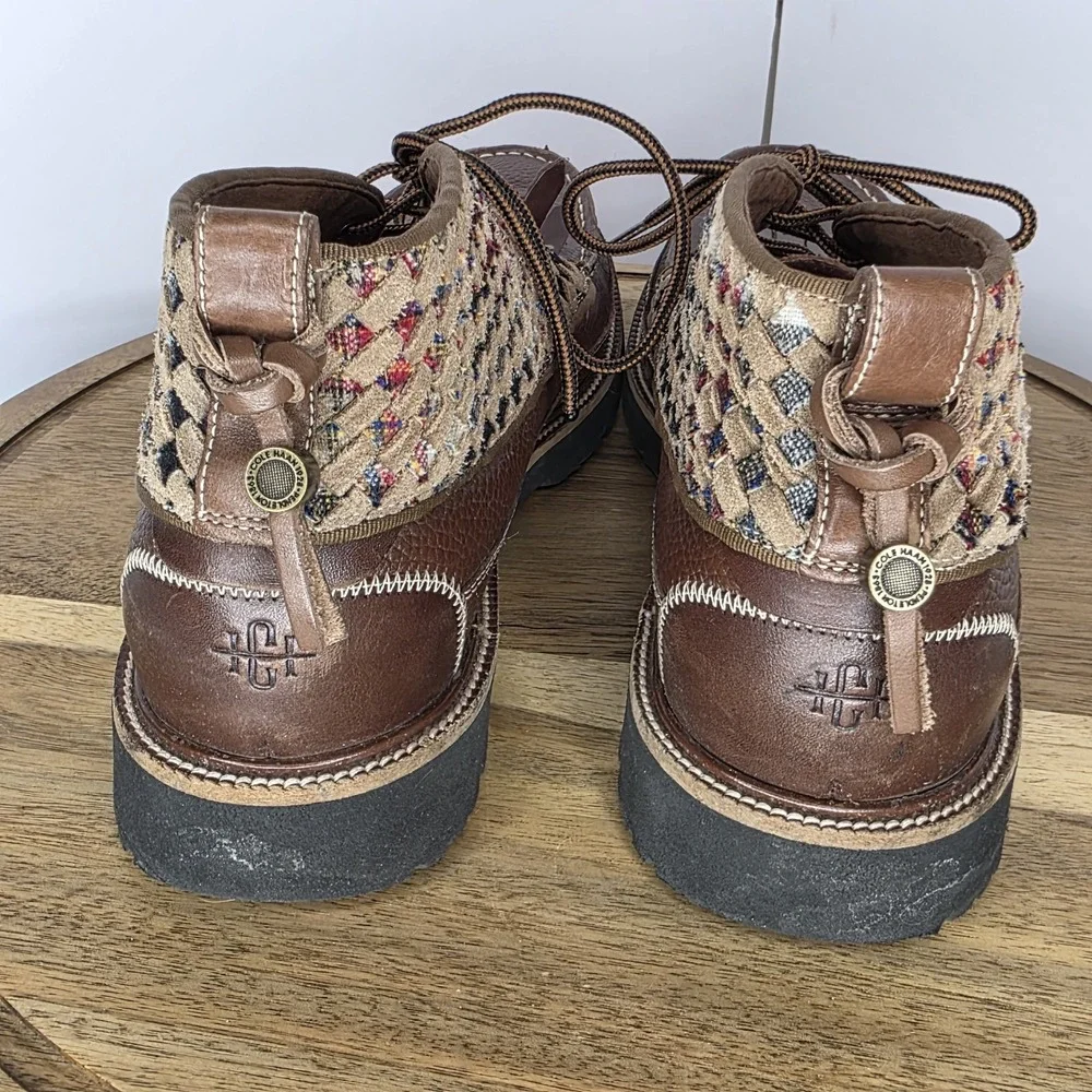 Cole Haan‎ x Pendleton Woven Leather Chukka Boots Kiltie Tassel Lug Sole Men 8.5 Men main image 4
